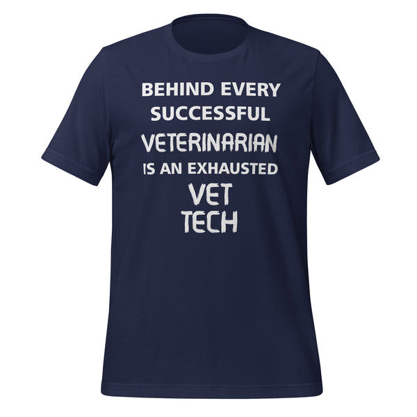 Exhausted Vet Tech Unisex T-shirt-I love Veterinary