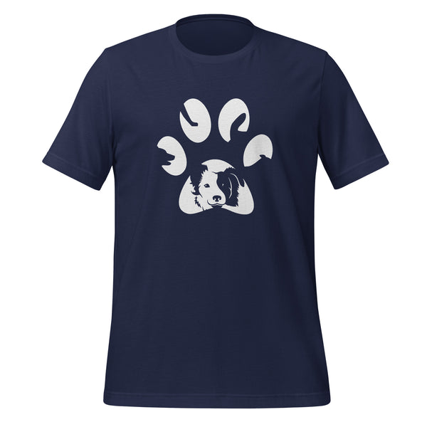 Dog Pawprint Unisex T-shirt-I love Veterinary