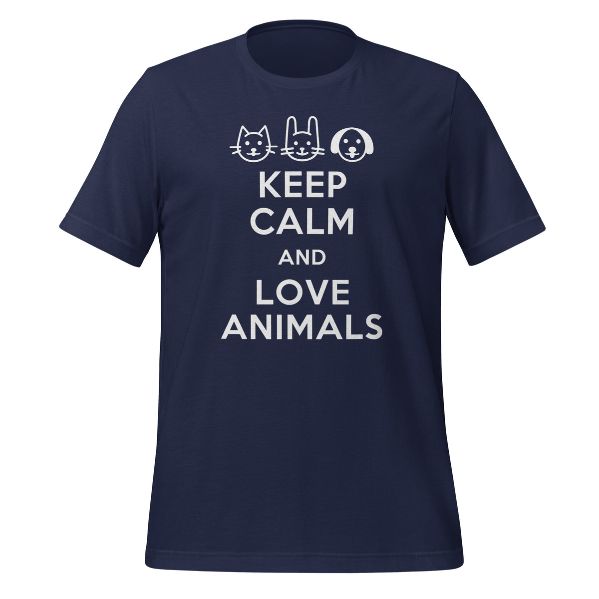 Keep calm and love animals Unisex T-shirt-I love Veterinary