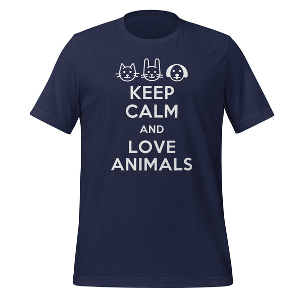 Keep calm and love animals Unisex T-shirt-I love Veterinary