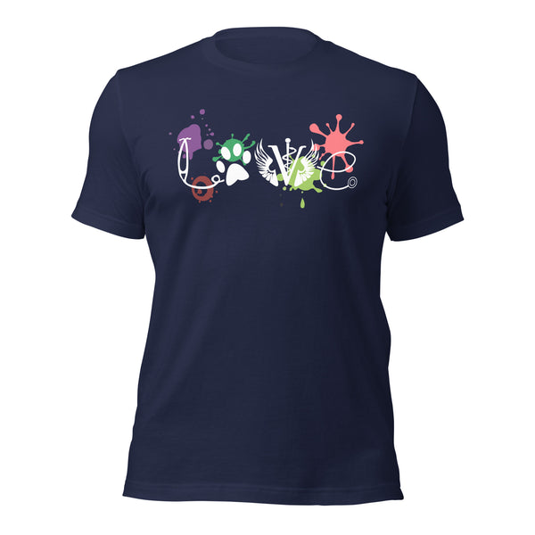 Dawson Forest Animal Hospital Unisex t-shirt-I love Veterinary