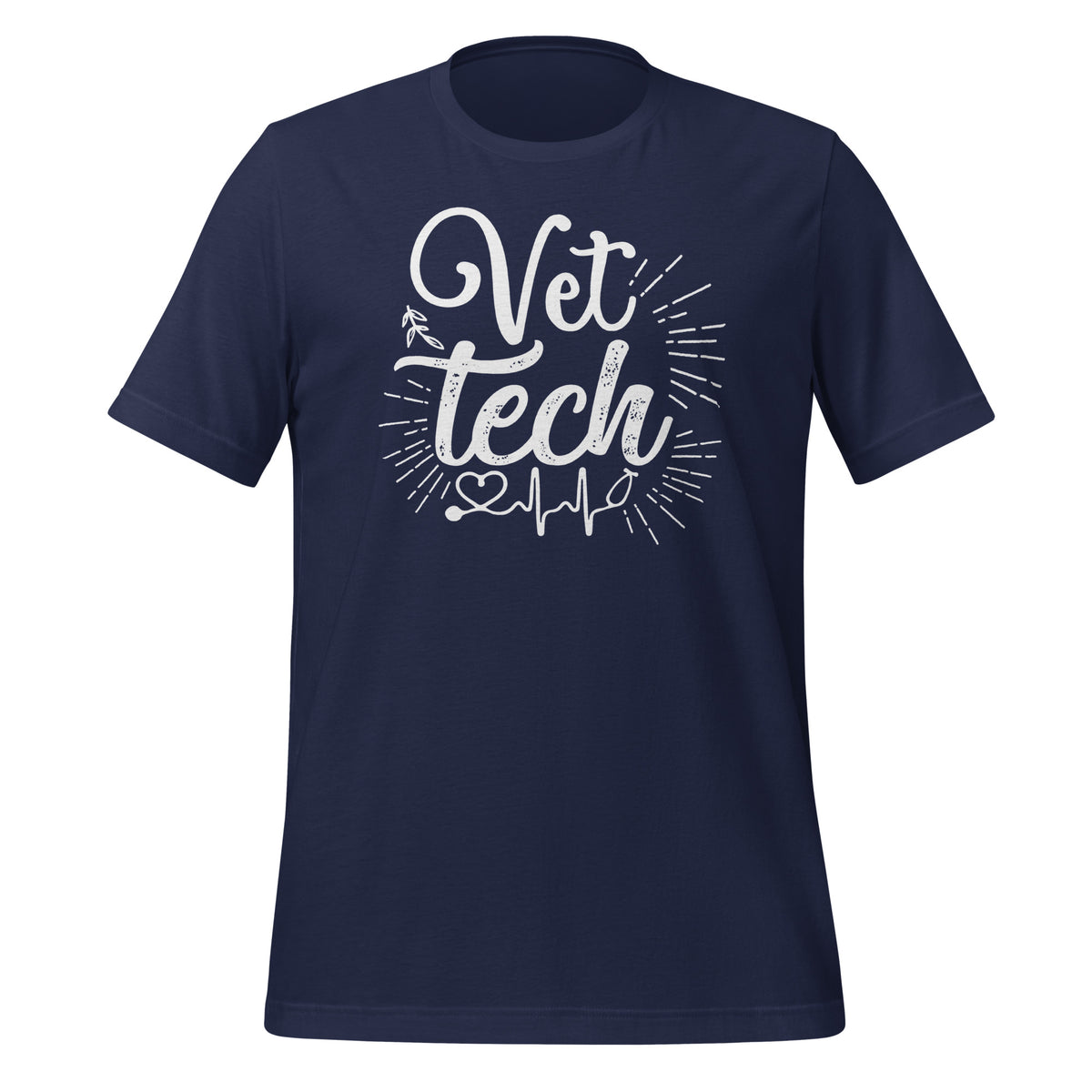 Vet Tech Stethoscope Pulse Unisex T-shirt-I love Veterinary