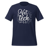 Vet Tech Stethoscope Pulse Unisex T-shirt-I love Veterinary