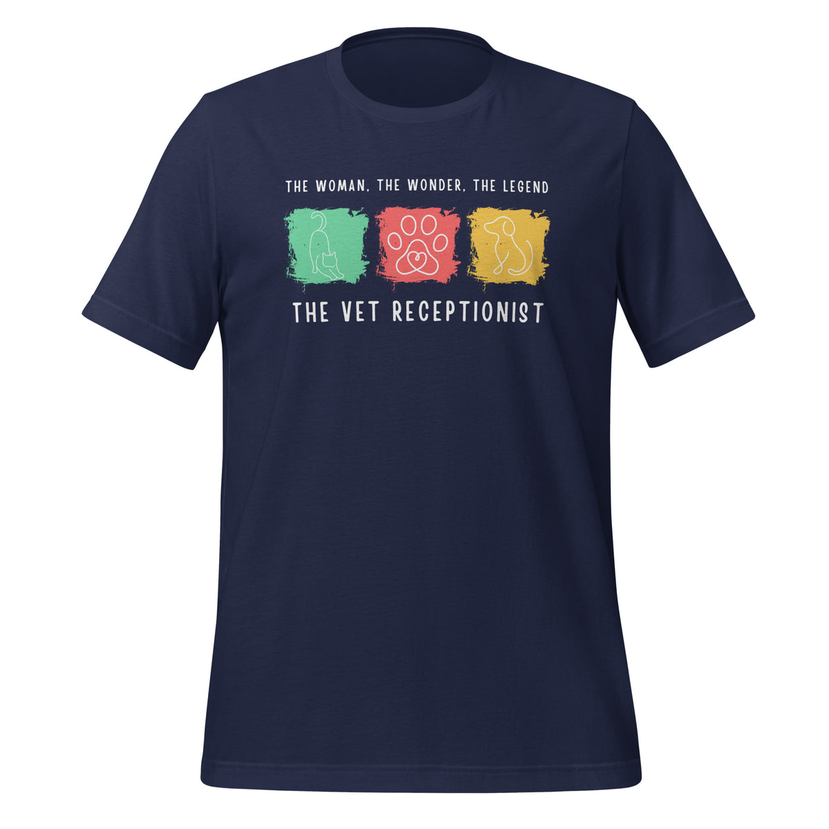 The woman, the wonder, the legend - the Vet Receptionist Unisex T-shirt-I love Veterinary