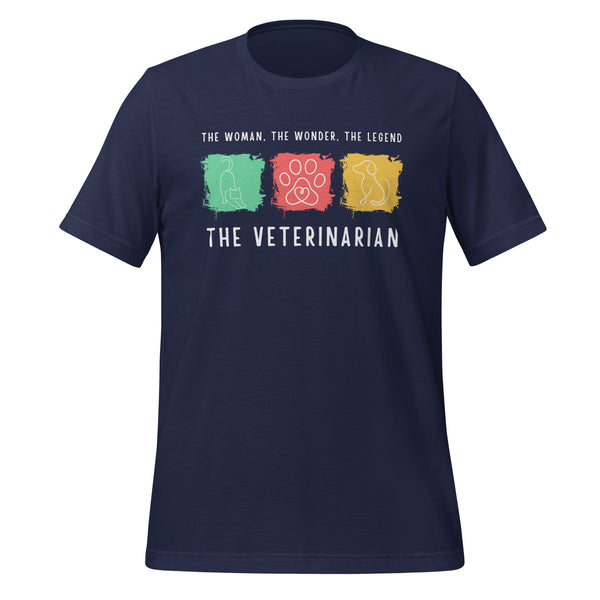The woman, the wonder, the legend - the Veterinarian Unisex T-shirt-I love Veterinary