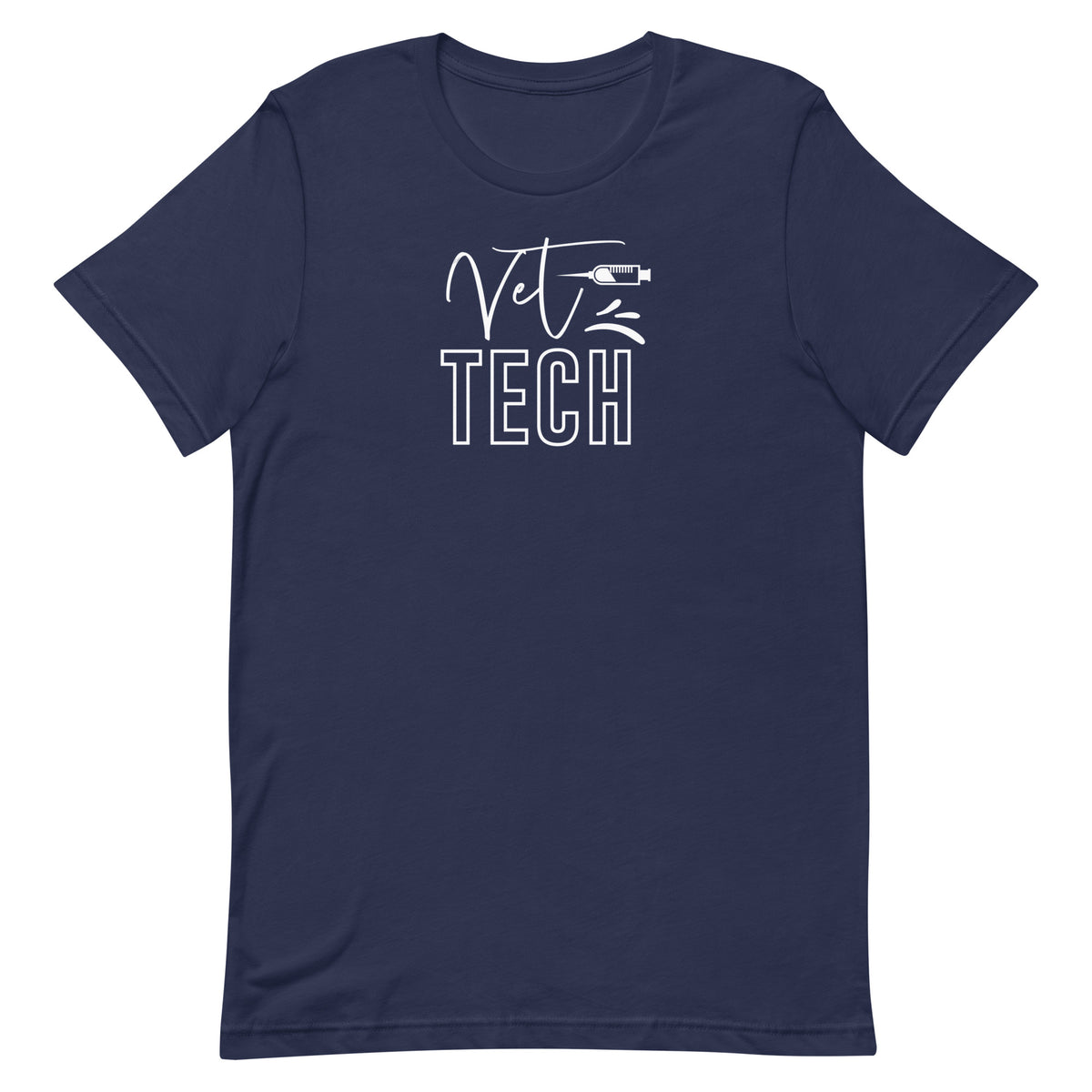 Vet Tech Needle Unisex T-shirt-I love Veterinary