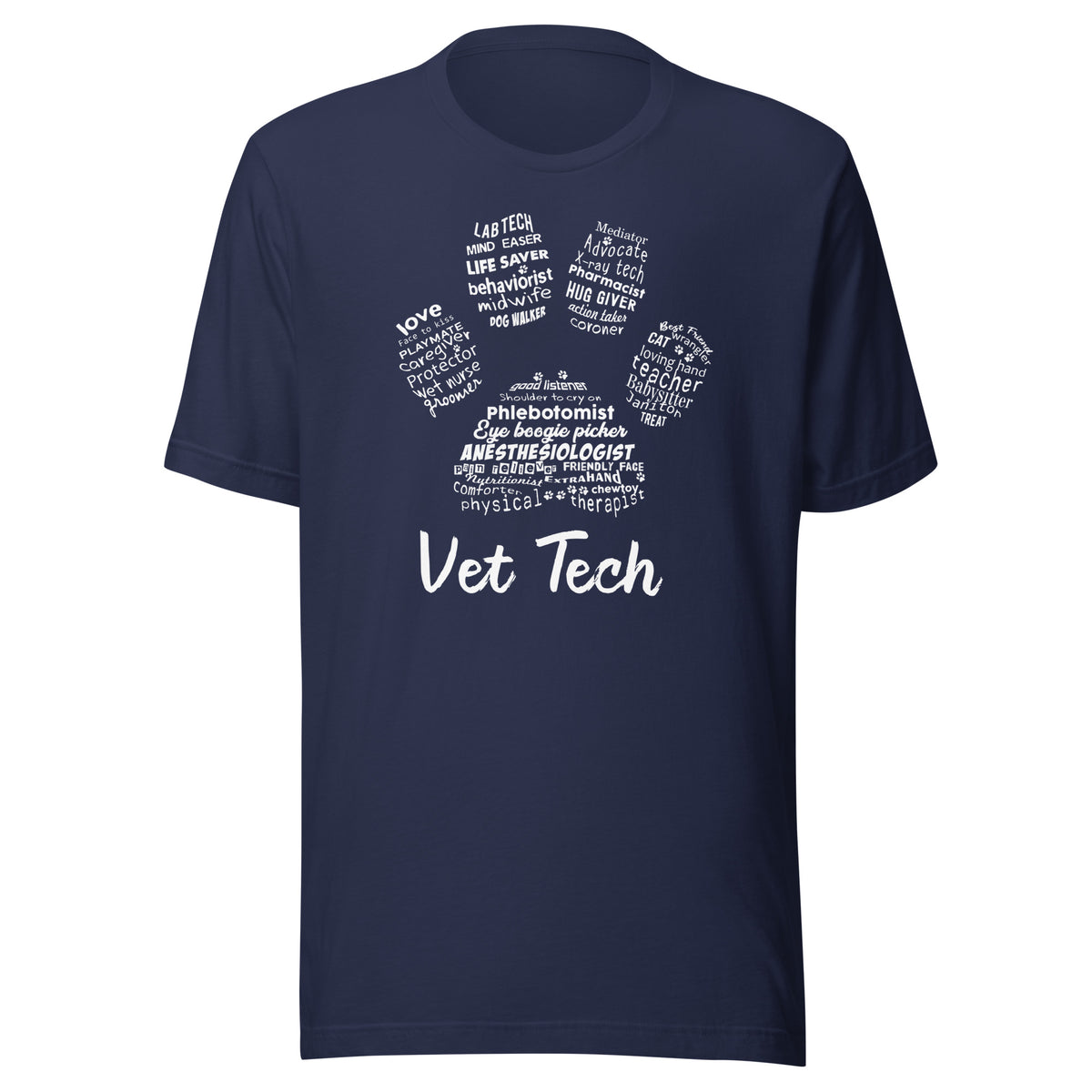 Vet Tech PawPrint Unisex t-shirt