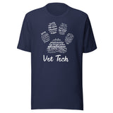 Vet Tech PawPrint Unisex t-shirt