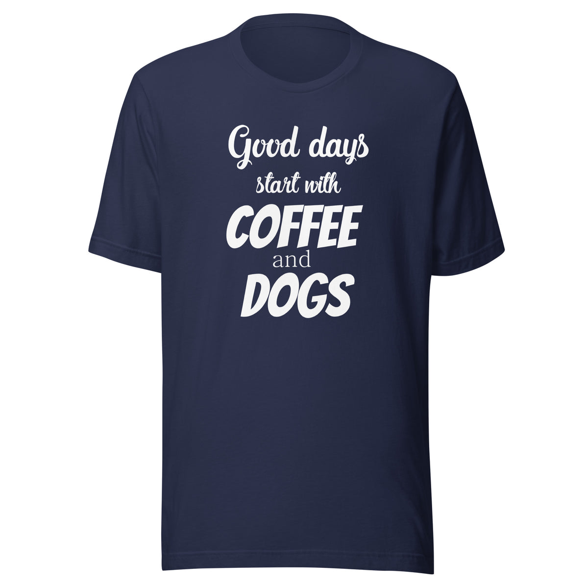 Coffee and dogs Unisex T-shirt