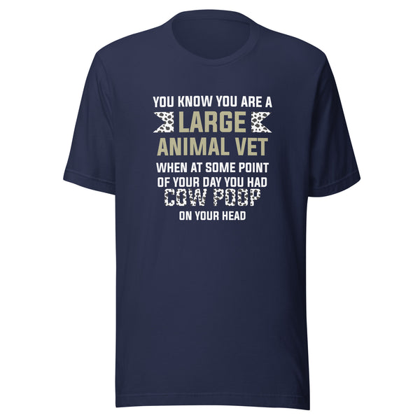 Cow poop on your head Unisex T-shirt