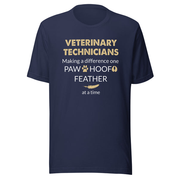 Vet Tech - Making a Difference  Unisex T-shirt