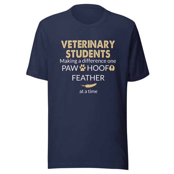 Vet Student - Making a Difference  Unisex T-shirt