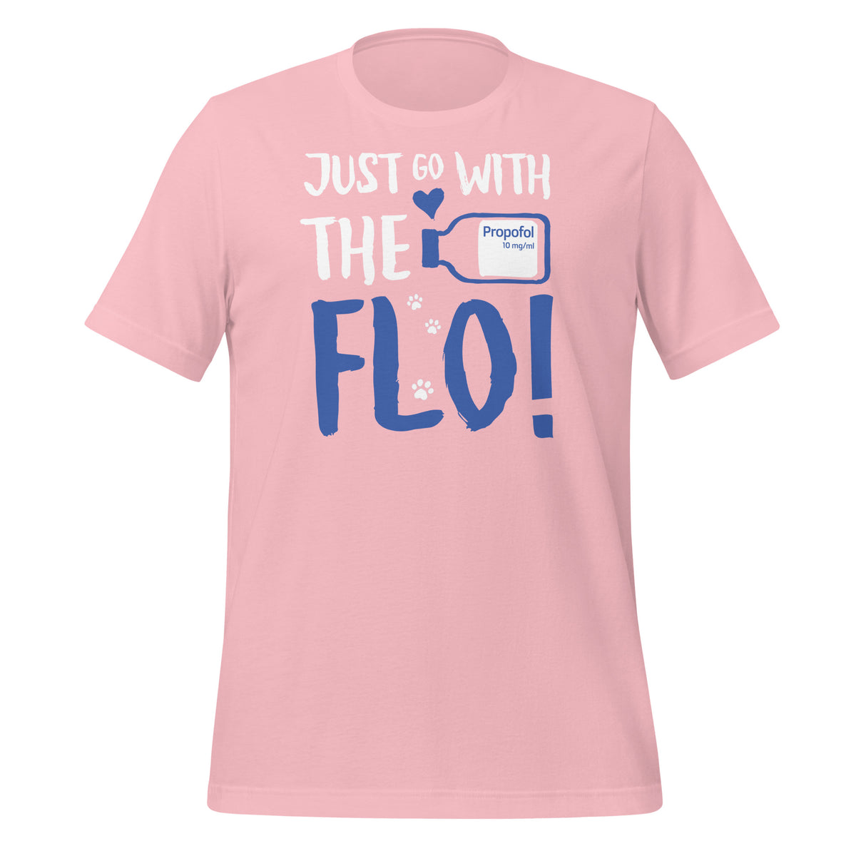 Just go with the Flo! Unisex t-shirt-Unisex Staple T-Shirt | Bella + Canvas 3001-I love Veterinary