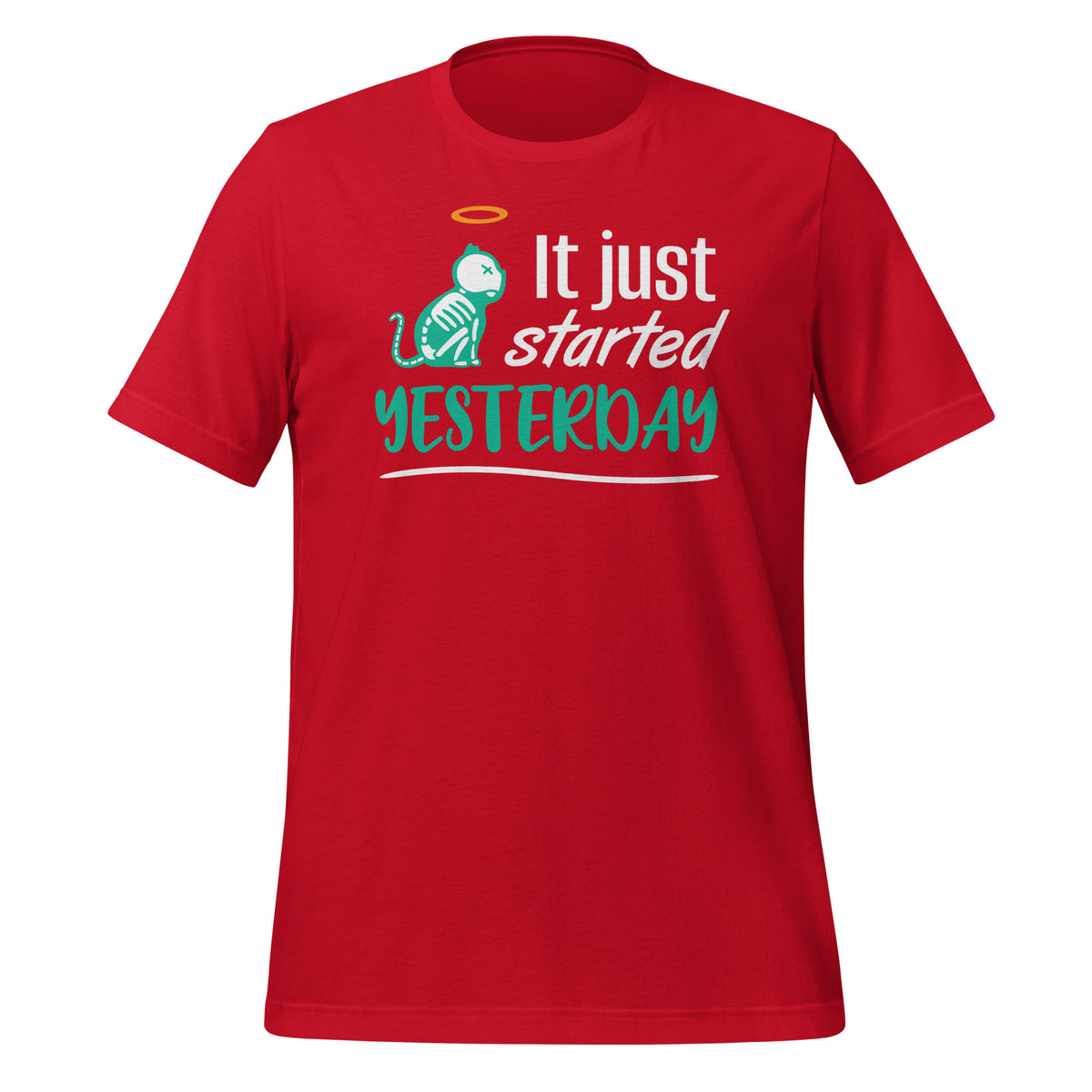 It just started yesterday Unisex t-shirt-Unisex T-Shirt | Bella + Canvas 3001-I love Veterinary