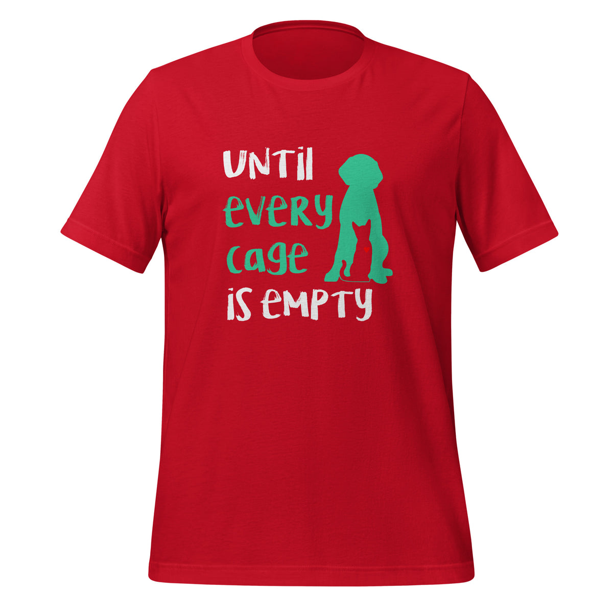 Until every cage is empty Unisex T-Shirt-I love Veterinary