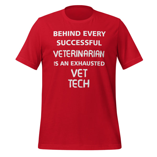 Exhausted Vet Tech Unisex T-shirt-I love Veterinary