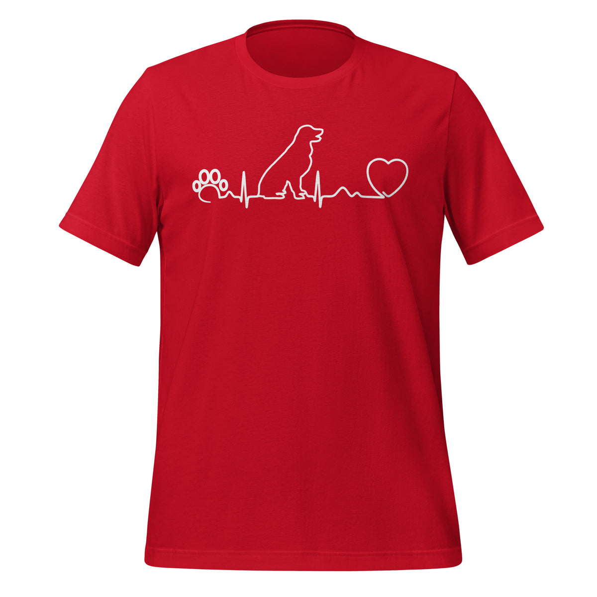 Dog Heartbeat Unisex T-shirt-I love Veterinary