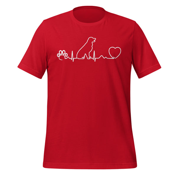 Dog Heartbeat Unisex T-shirt-I love Veterinary