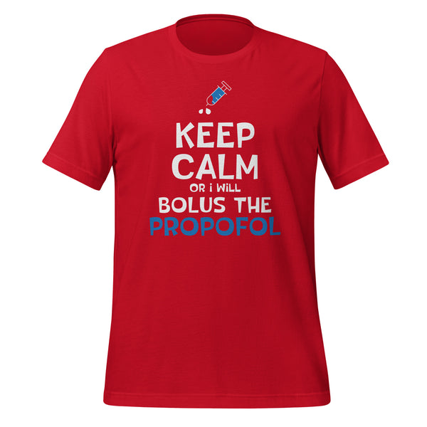 Bolus the propofol Unisex T-shirt-I love Veterinary