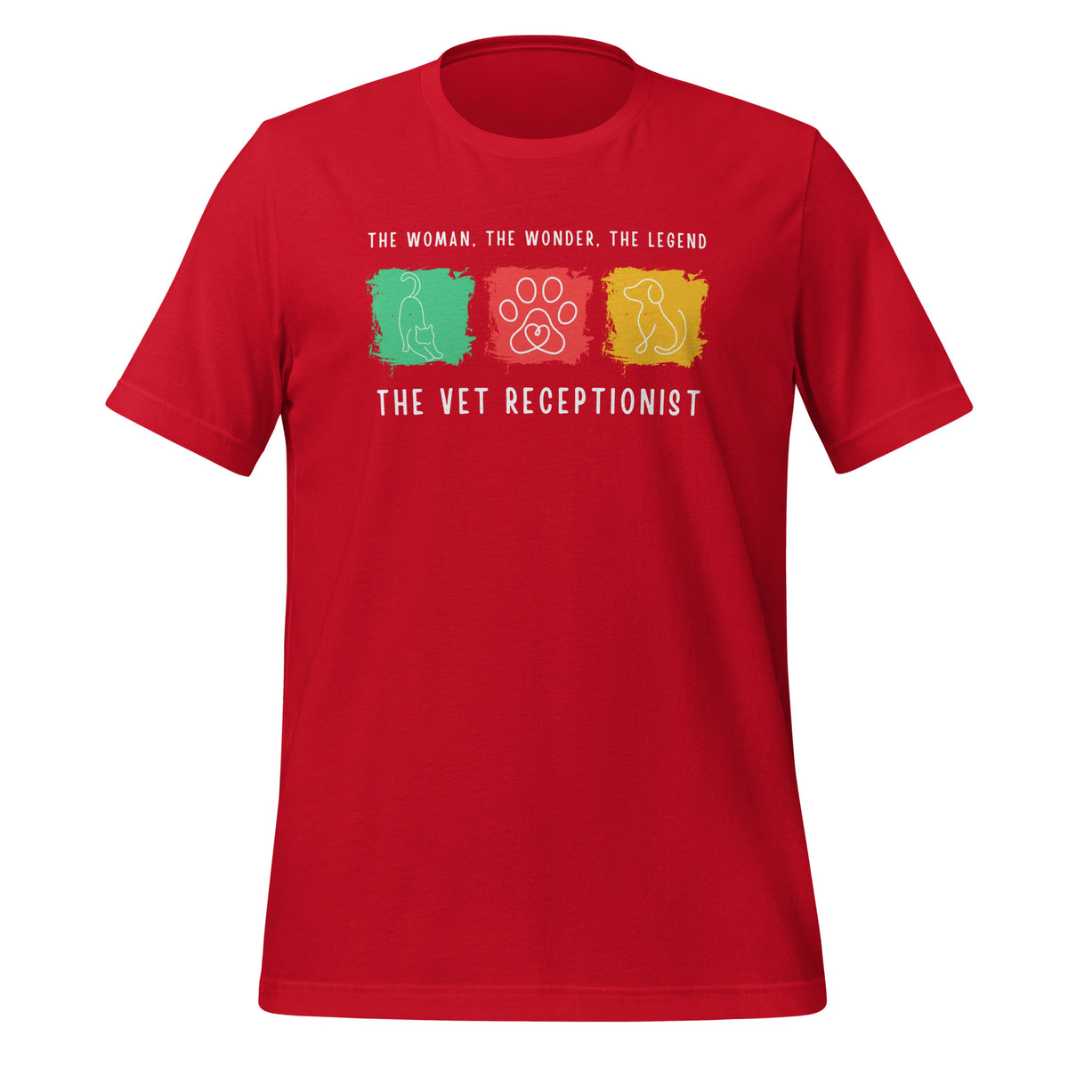 The woman, the wonder, the legend - the Vet Receptionist Unisex T-shirt-I love Veterinary