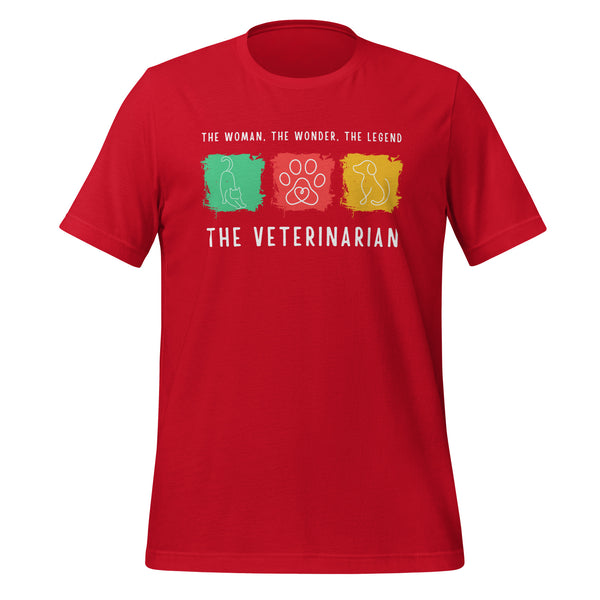 The woman, the wonder, the legend - the Veterinarian Unisex T-shirt-I love Veterinary