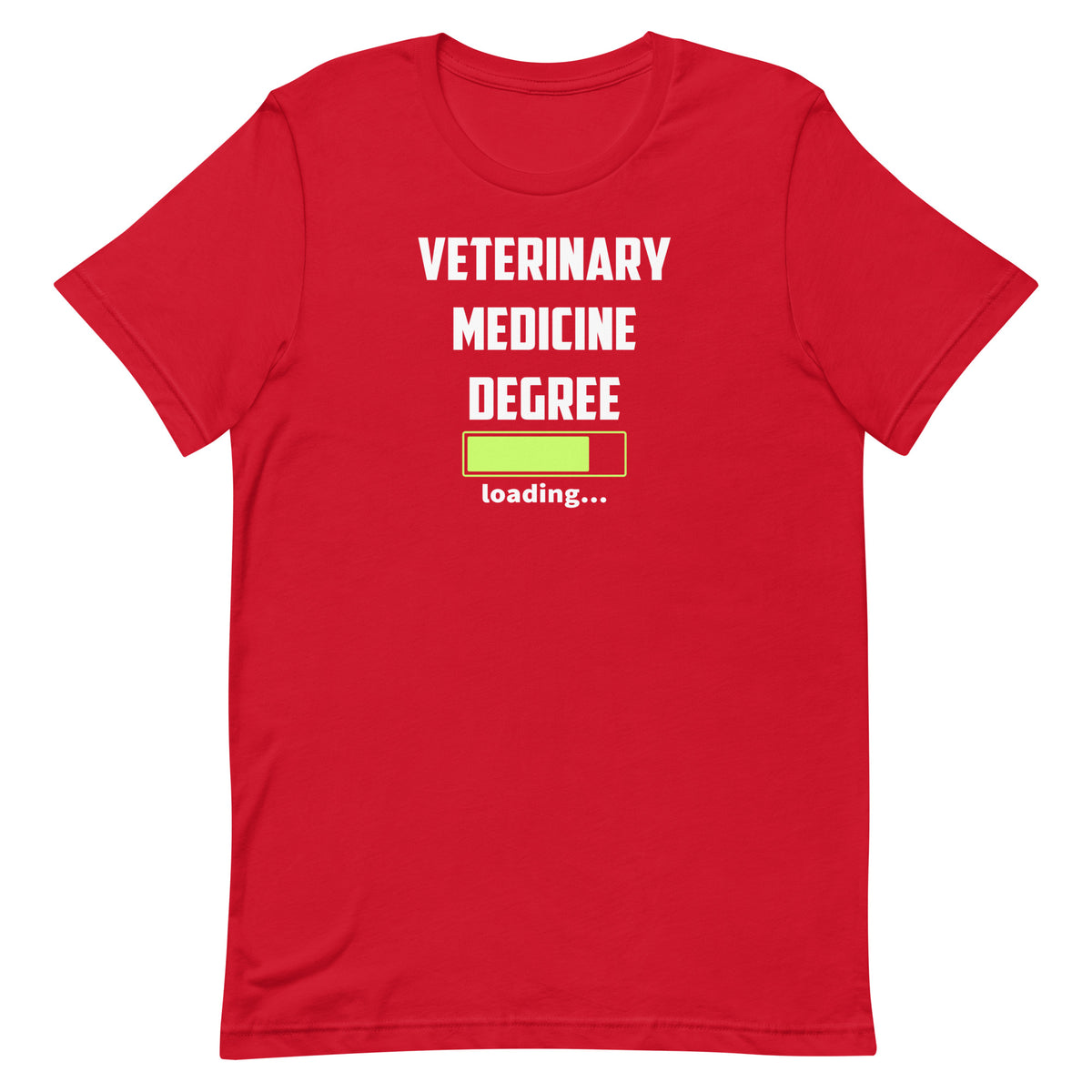 Veterinary medicine degree loading Unisex T-shirt-I love Veterinary