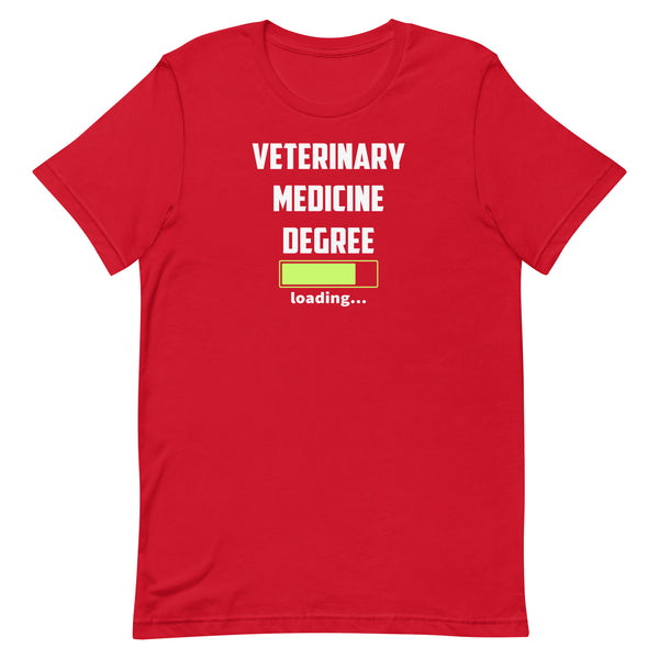 Veterinary medicine degree loading Unisex T-shirt-I love Veterinary