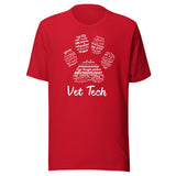 Vet Tech PawPrint Unisex t-shirt