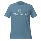 NOMV Cat Pulse Unisex T-Shirt-I love Veterinary