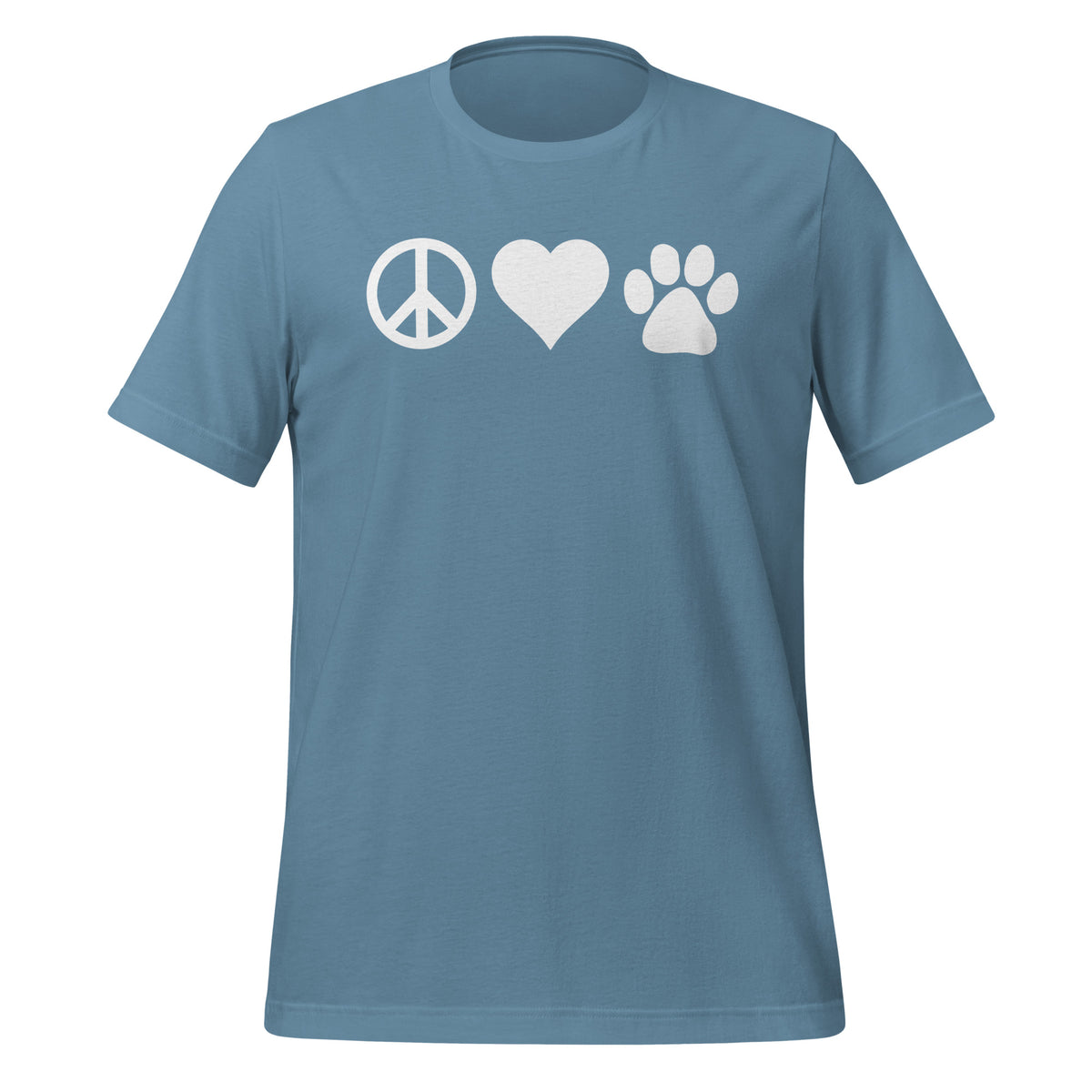 Peace, love, paws Unisex T-shirt-I love Veterinary