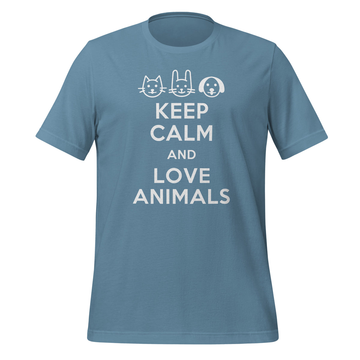 Keep calm and love animals Unisex T-shirt-I love Veterinary