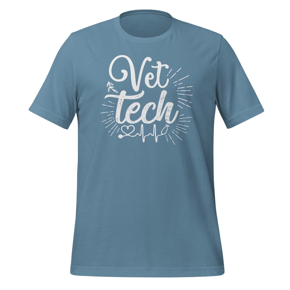 Vet Tech Stethoscope Pulse Unisex T-shirt-I love Veterinary