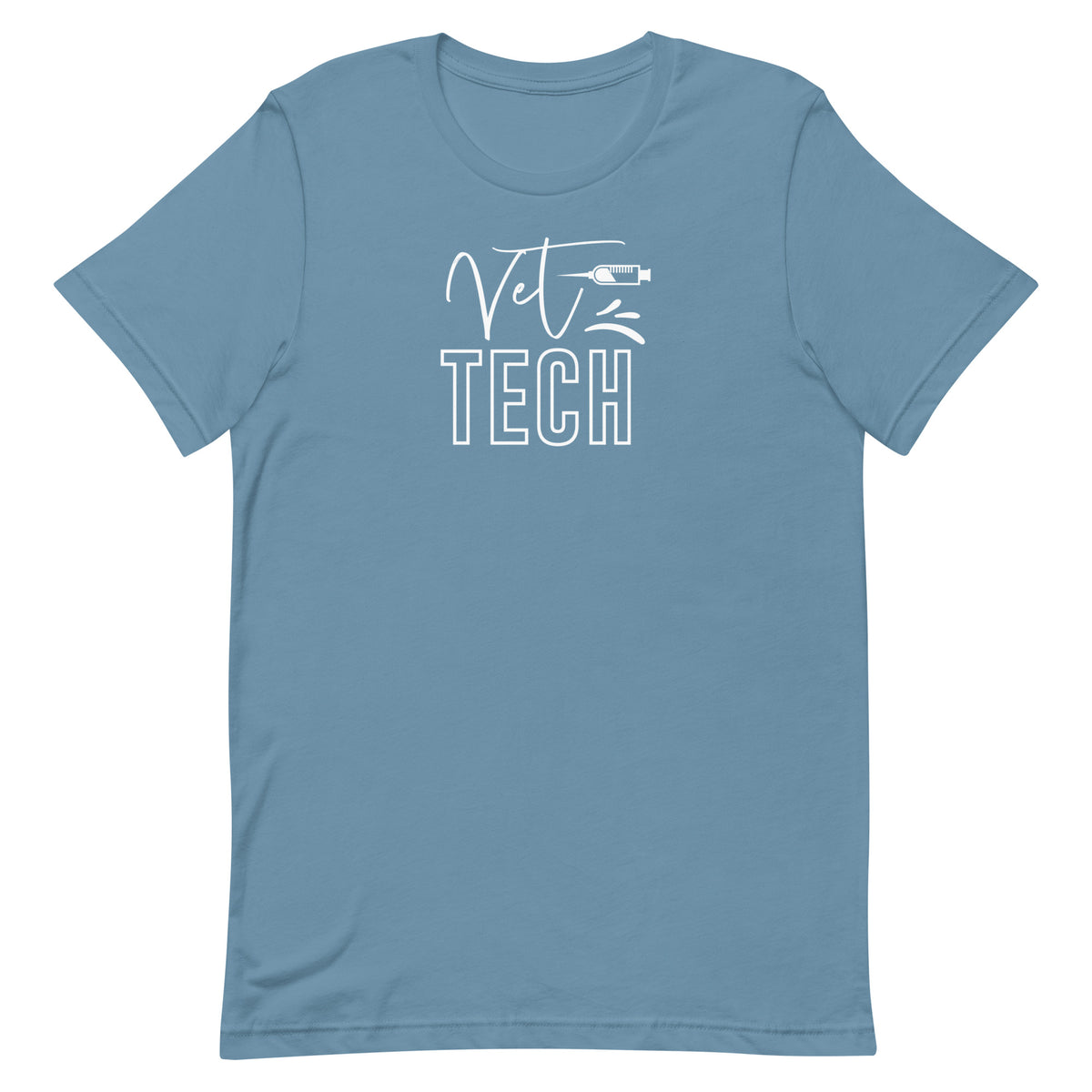 Vet Tech Needle Unisex T-shirt-I love Veterinary