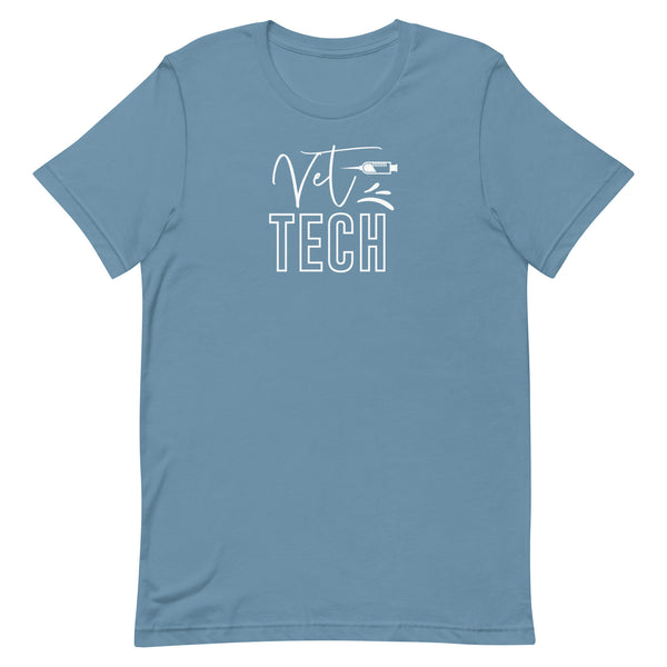 Vet Tech Needle Unisex T-shirt-I love Veterinary
