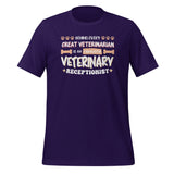 Exhausted veterinary receptionist Unisex T-shirt-Unisex T-Shirt | Bella + Canvas 3001-I love Veterinary