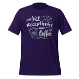 Half vet receptionist, half coffee Unisex T-shirt-Unisex T-Shirt | Bella + Canvas 3001-I love Veterinary