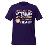 Vet Assistant, Work Of Heart Unisex T-shirt-I love Veterinary