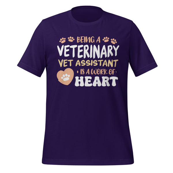 Vet Assistant, Work Of Heart Unisex T-shirt-I love Veterinary
