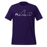 Dog Heartbeat Unisex T-shirt-I love Veterinary