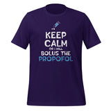 Bolus the propofol Unisex T-shirt-I love Veterinary