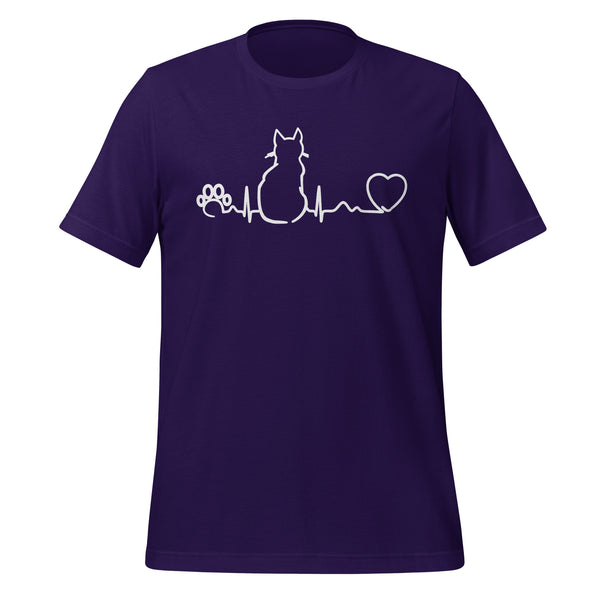 NOMV Cat Pulse Unisex T-Shirt-I love Veterinary