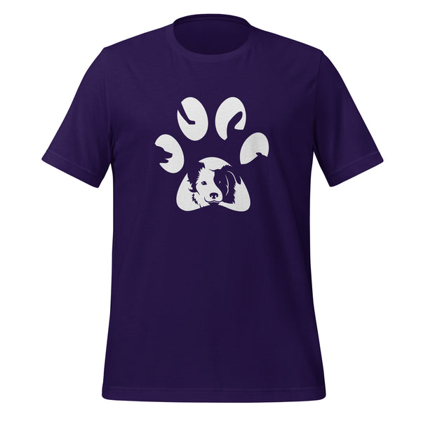 Dog Pawprint Unisex T-shirt-I love Veterinary