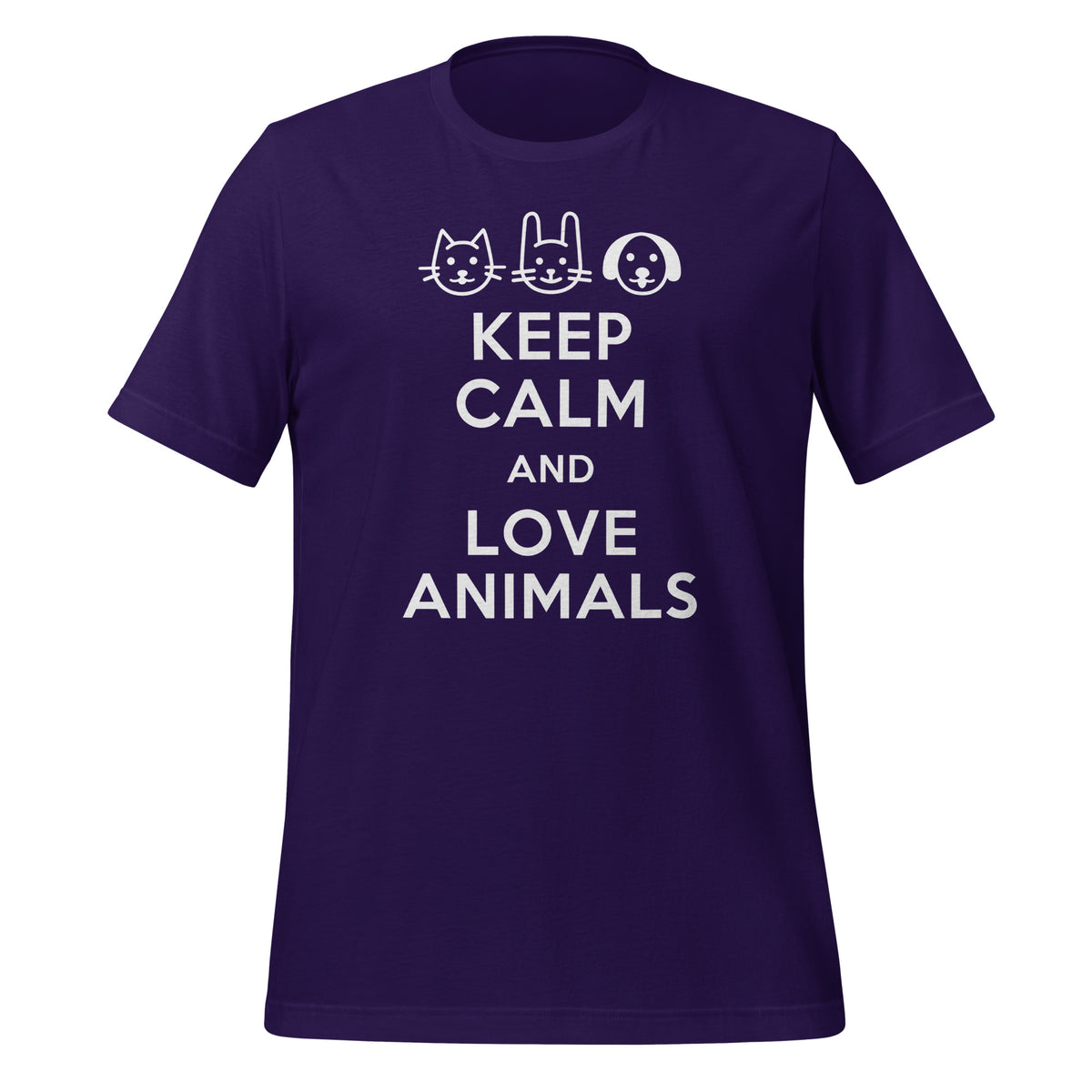 Keep calm and love animals Unisex T-shirt-I love Veterinary