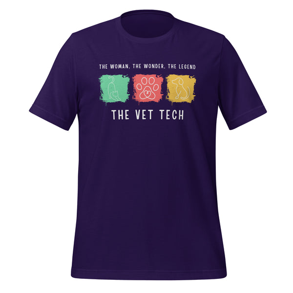The woman, the wonder, the legend - the Vet Tech Unisex T-shirt-I love Veterinary