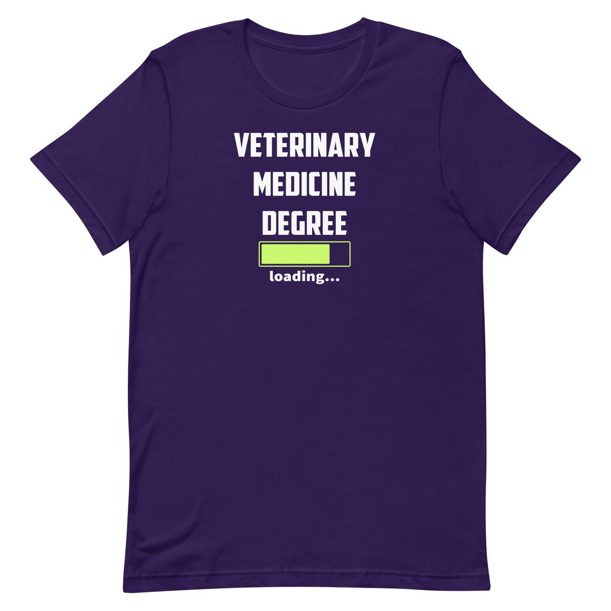 Veterinary medicine degree loading Unisex T-shirt-I love Veterinary