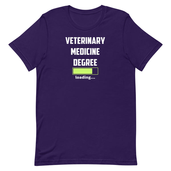 Veterinary medicine degree loading Unisex T-shirt-I love Veterinary