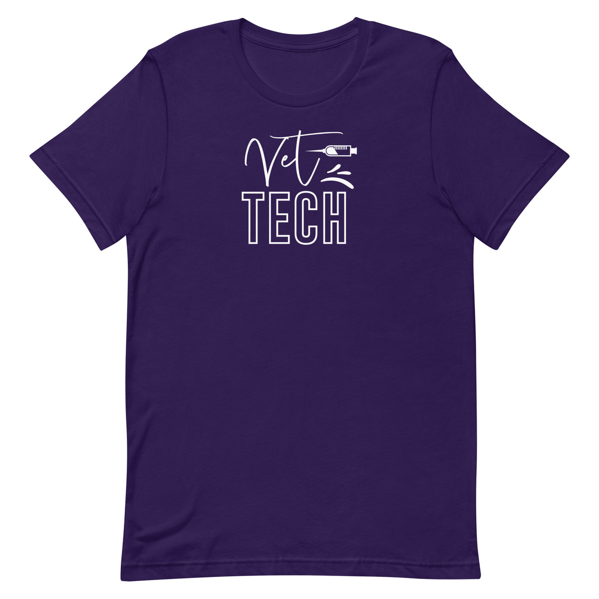 Vet Tech Needle Unisex T-shirt-I love Veterinary