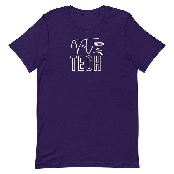 Vet Tech Needle Unisex T-shirt-I love Veterinary