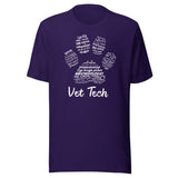 Vet Tech PawPrint Unisex t-shirt
