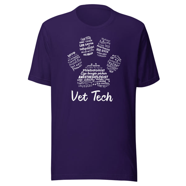 Vet Tech PawPrint Unisex t-shirt